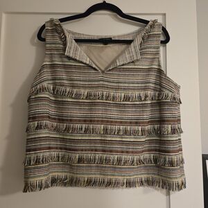 Worth Multicolor Fringe Tank Top